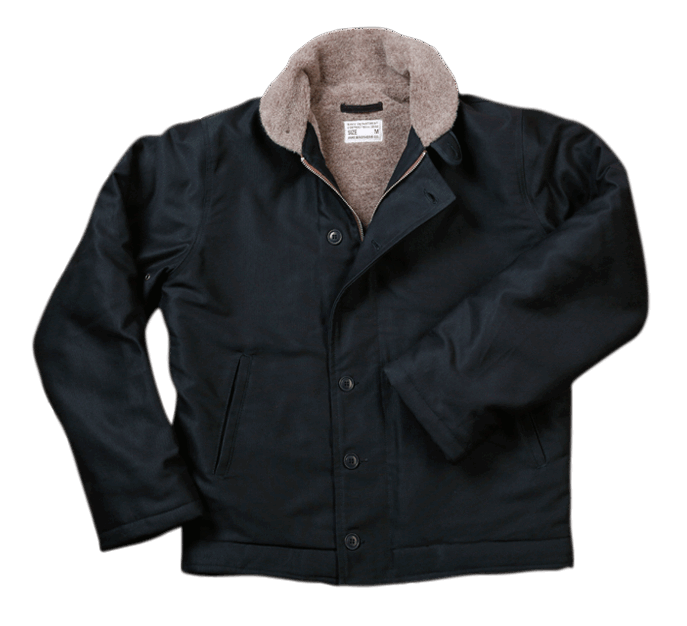 Pike Brothers 1944 N1-Deck Jacket Waxed Navy