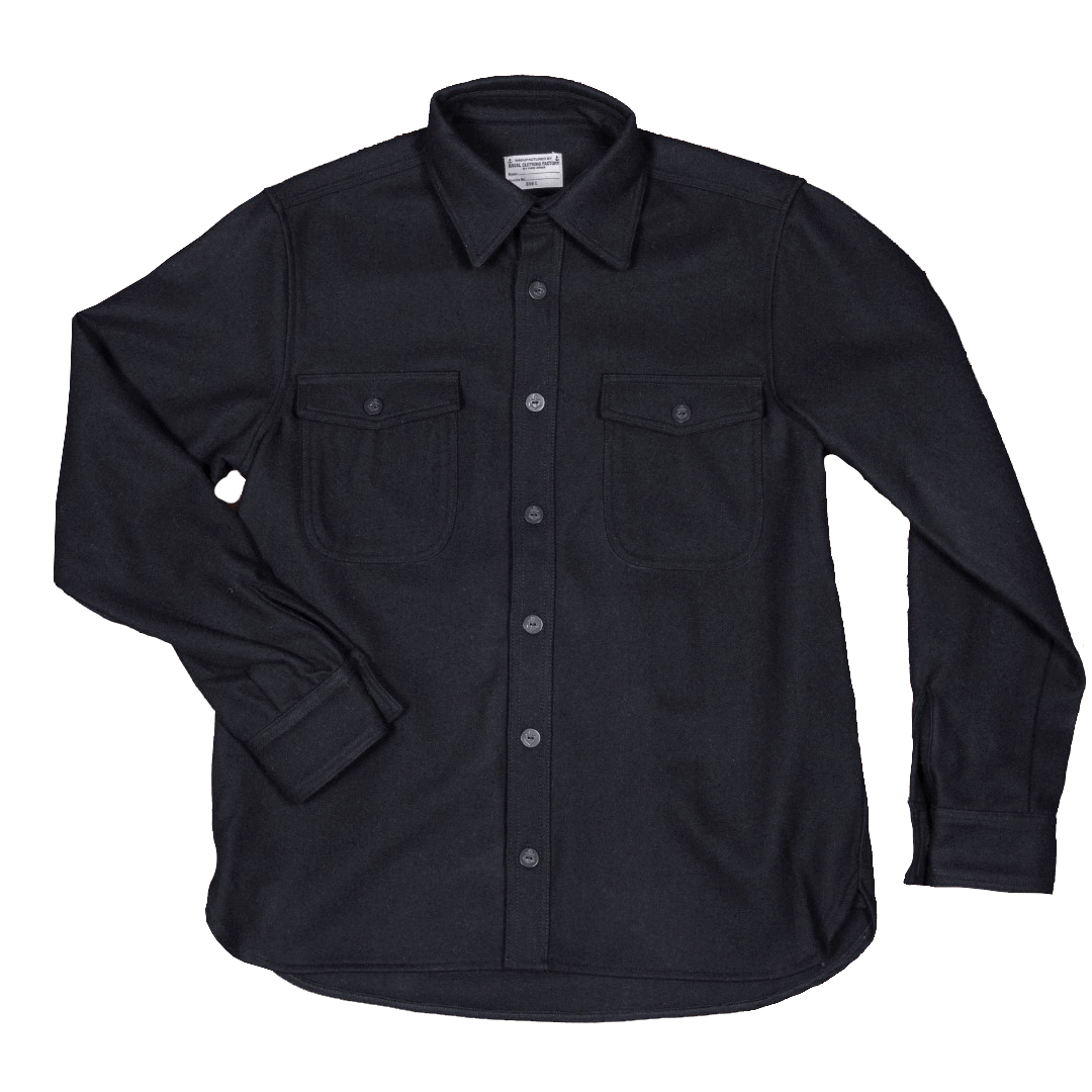 Pike Brothers 1943 CPO Shirt - Black Wool