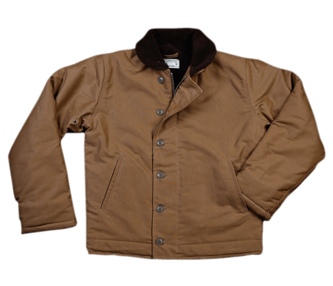 Pike Brothers 1944 N1-Deck Jacket Khaki Brown Waxed