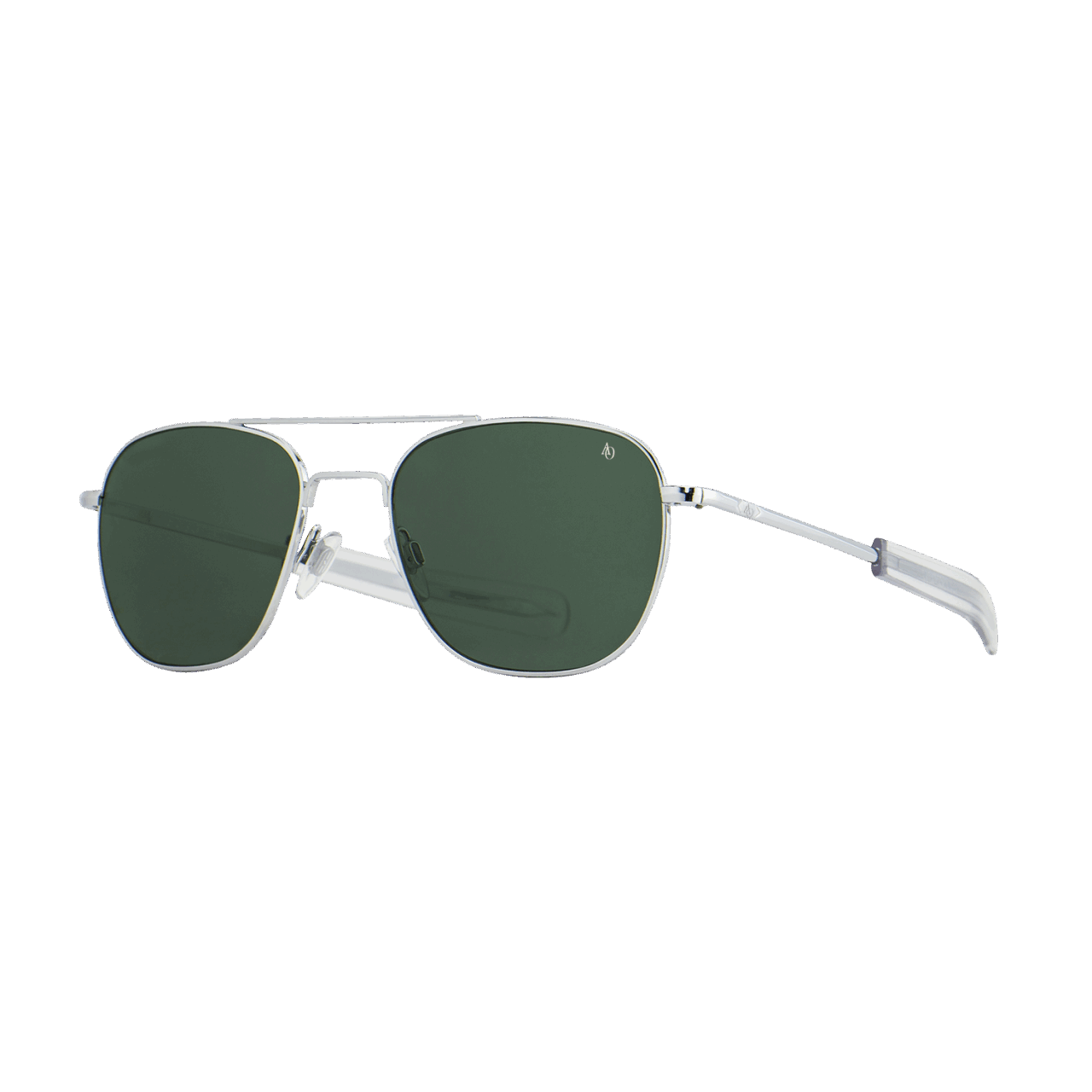 American Optical Pilotenbrille - Silber - / True Color grün