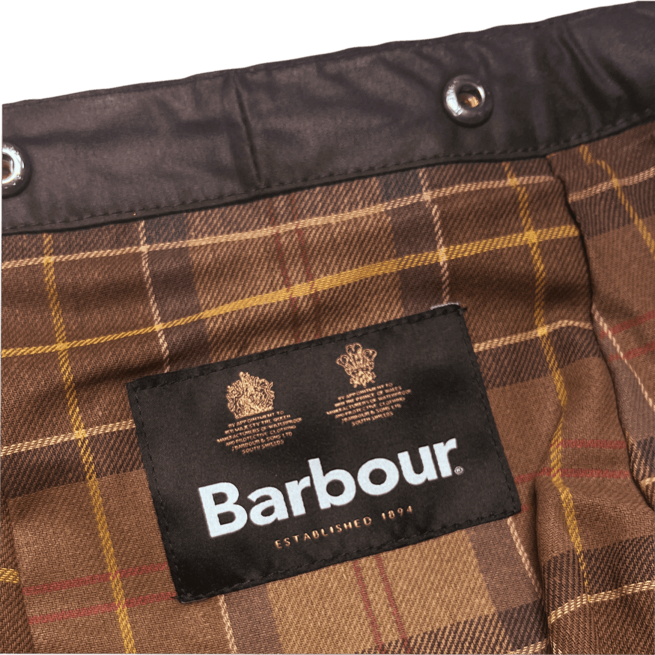Barbour Waxed Cotton Hood - rustic