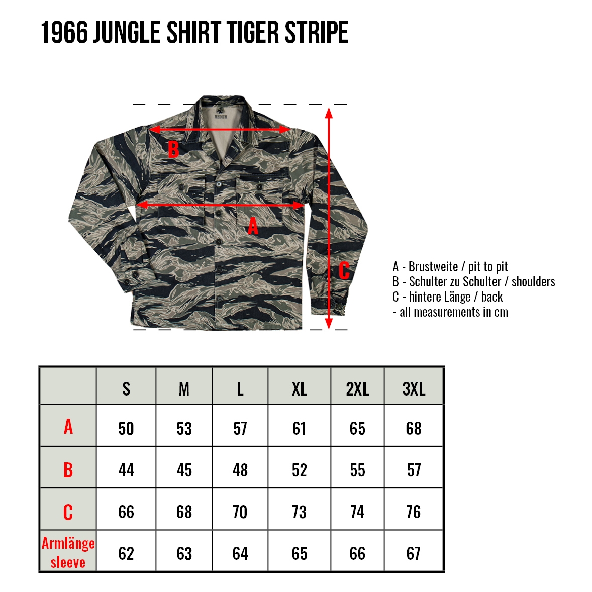 Pike Brothers 1966 Jungle Shirt Tiger Stripe