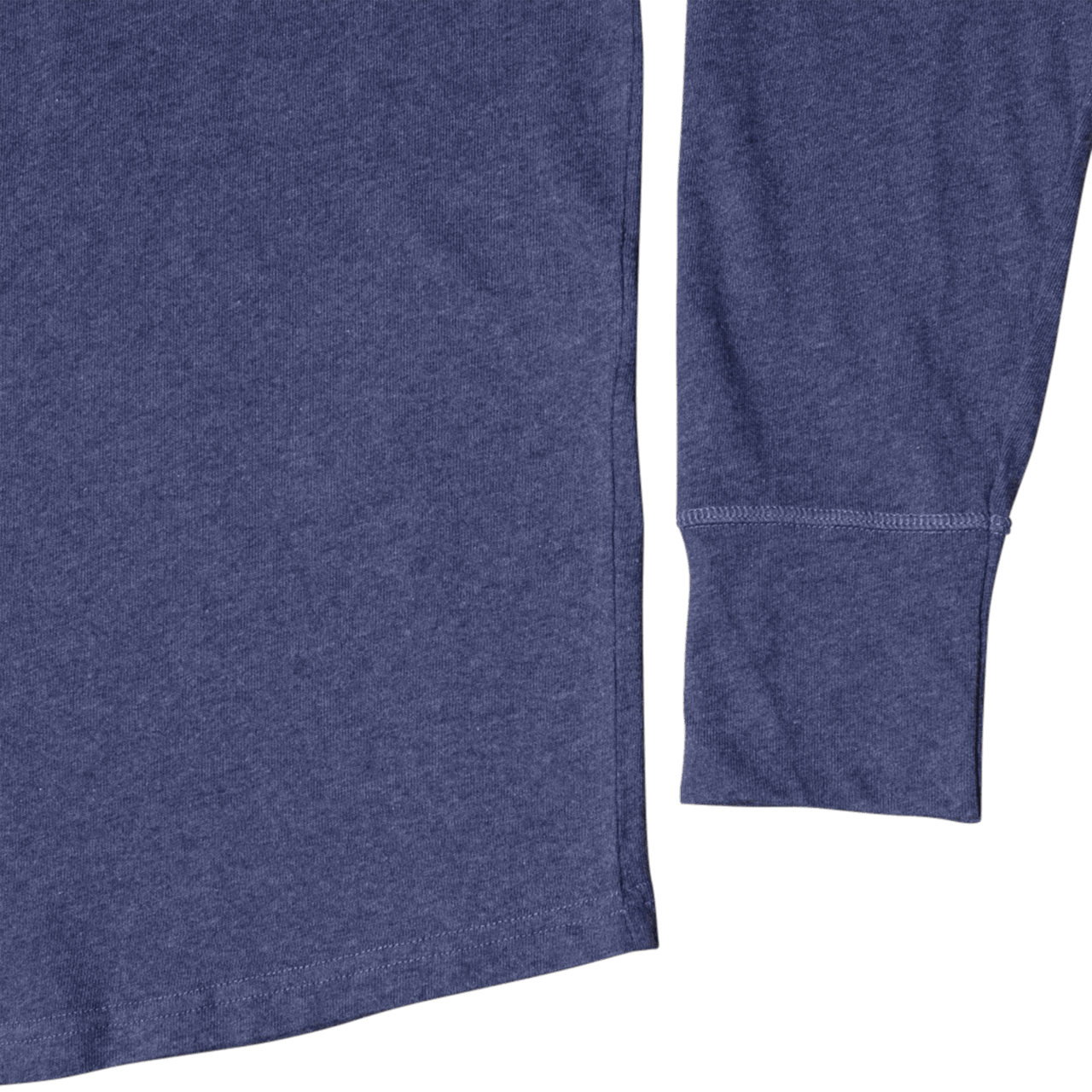 Pike Brothers 1927 Henley Shirt Long Sleeve - indigo melange