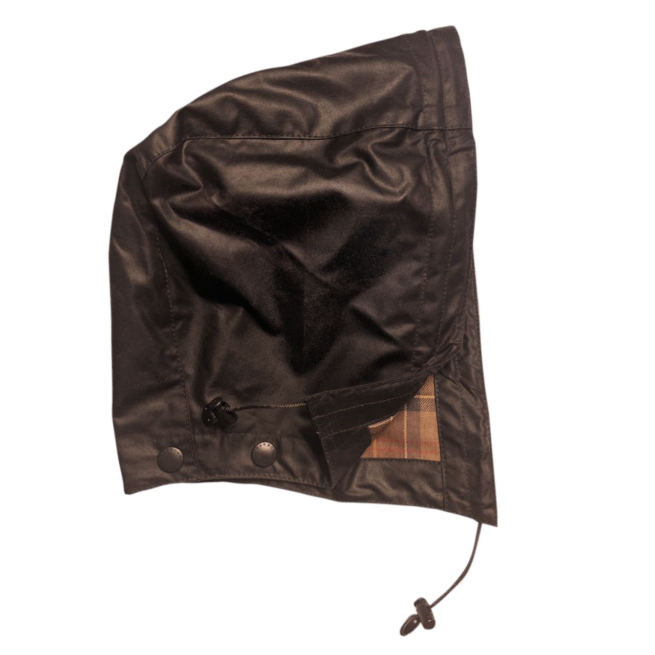 Barbour Waxed Cotton Hood - rustic