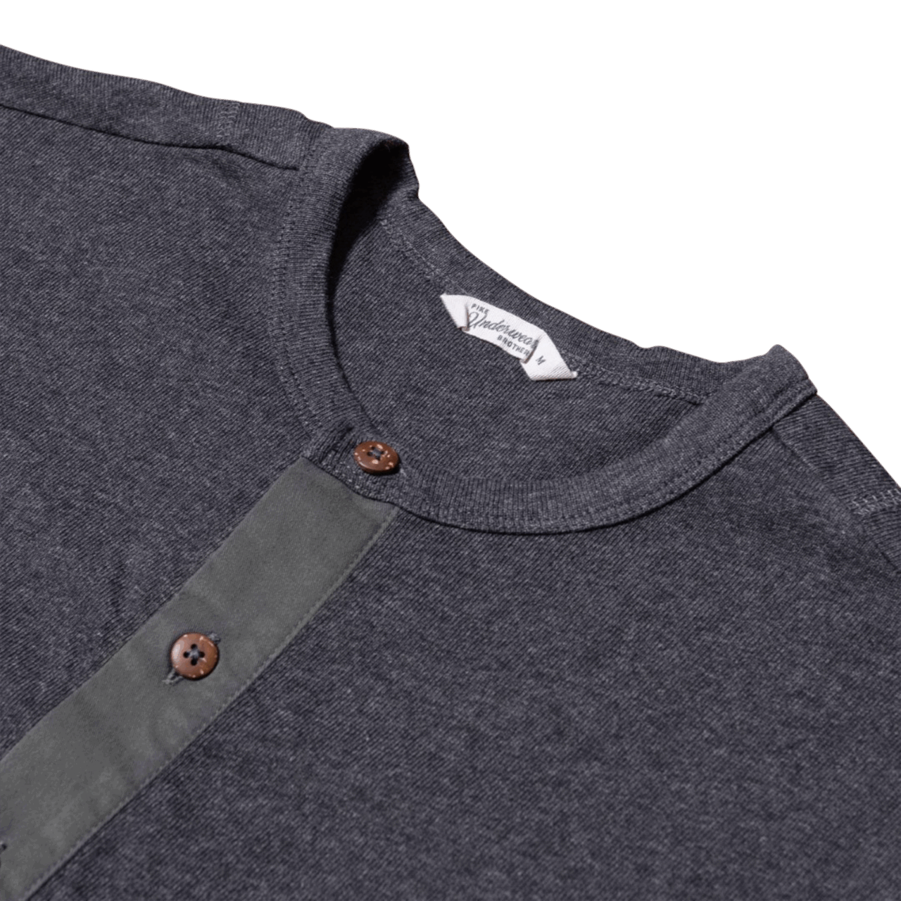 Pike Brothers 1927 Henley Shirt Long Sleeve - iron grey