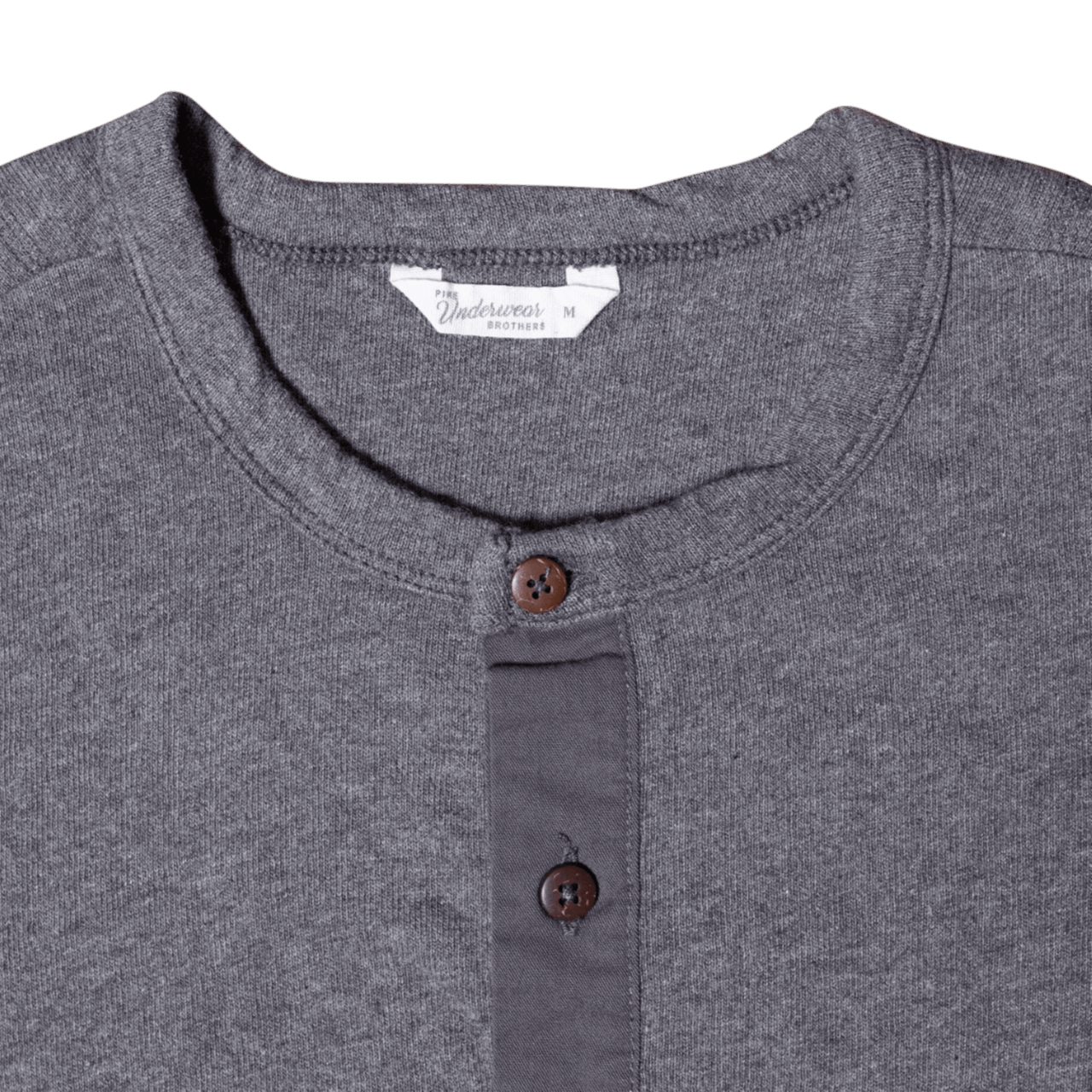 Pike Brothers 1927 Henley Shirt Long Sleeve - grey melange